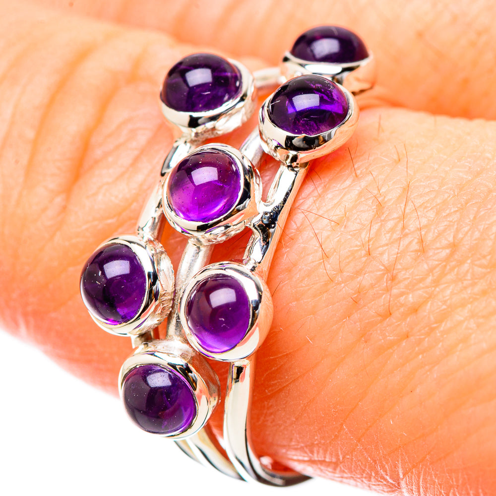 Amethyst Rings handcrafted by Anasilvercos - RING131216