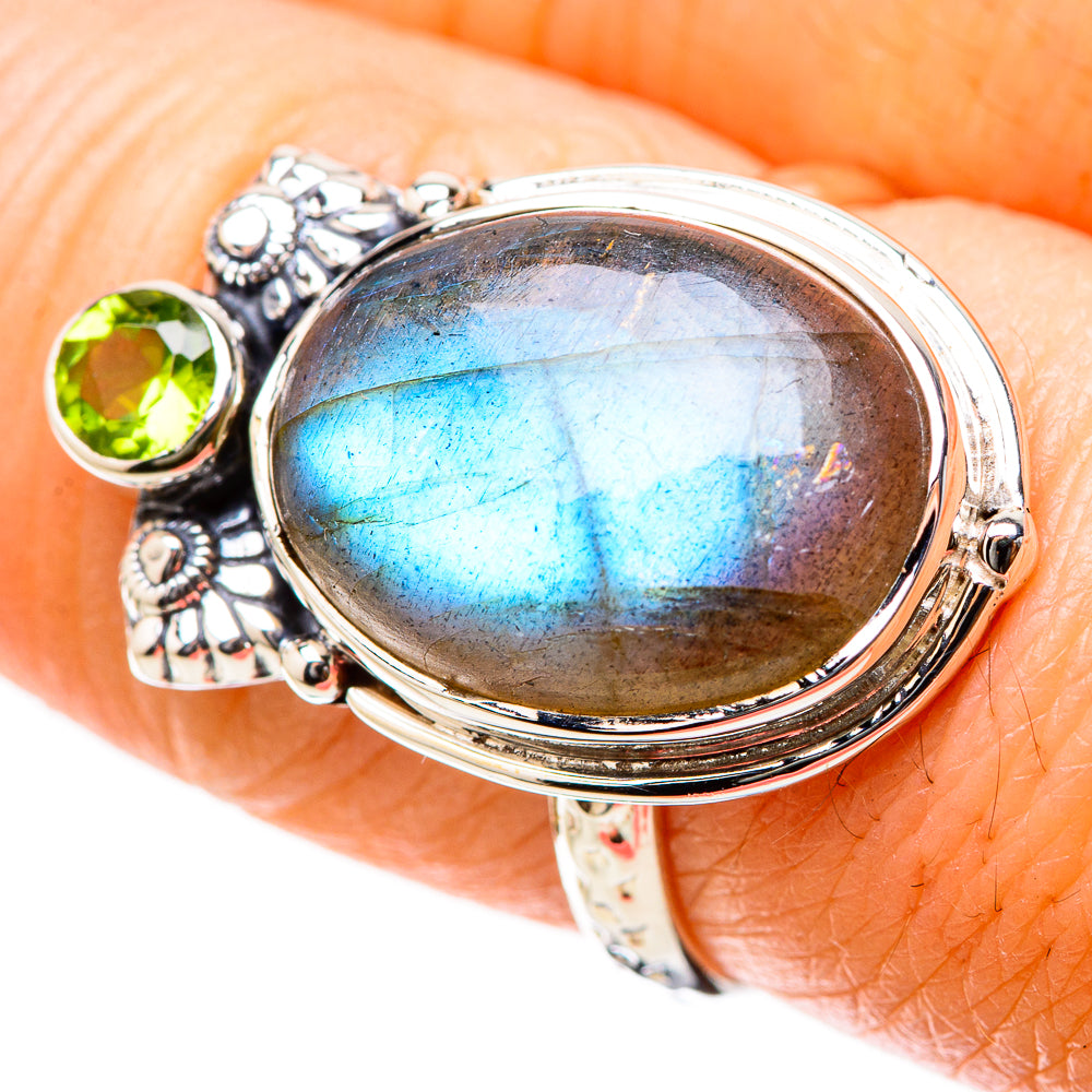 Labradorite Rings handcrafted by Anasilvercos - RING131218