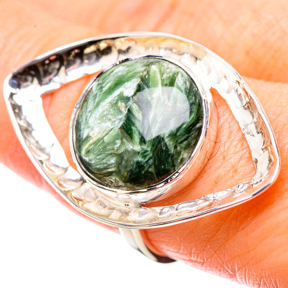 Seraphinite Rings handcrafted by Anasilvercos - RING131221