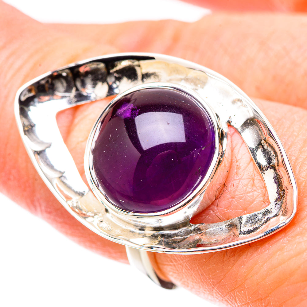 Amethyst Rings handcrafted by Anasilvercos - RING131224
