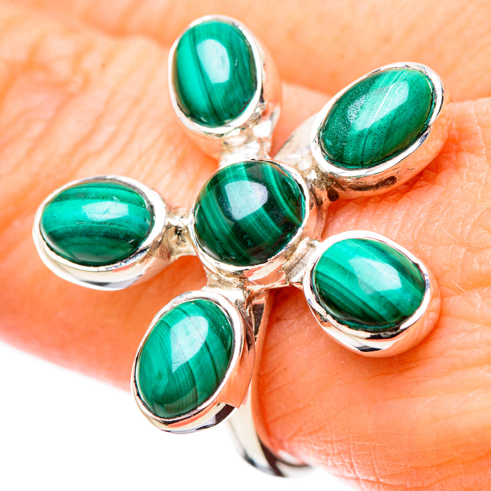 Malachite Rings handcrafted by Anasilvercos - RING131231