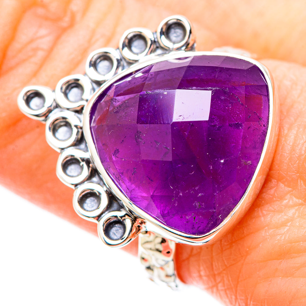 Amethyst Rings handcrafted by Anasilvercos - RING131232