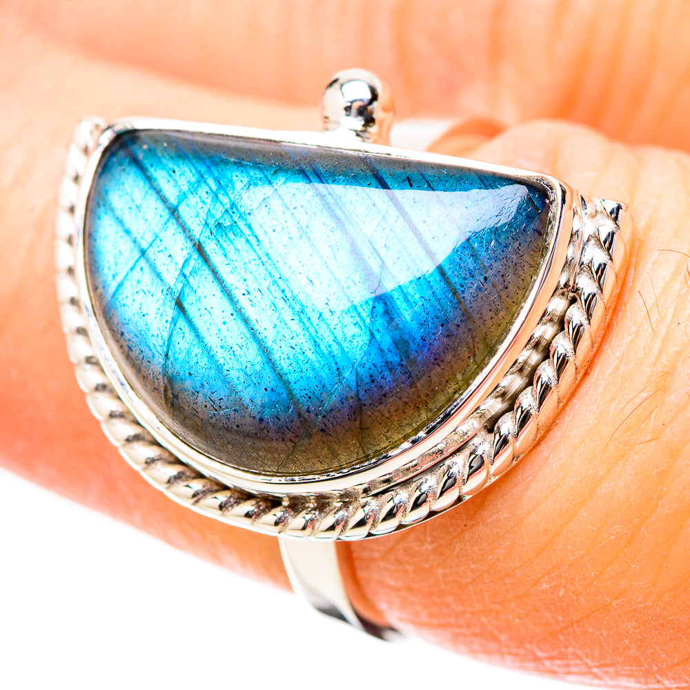 Labradorite Rings handcrafted by Anasilvercos - RING131236