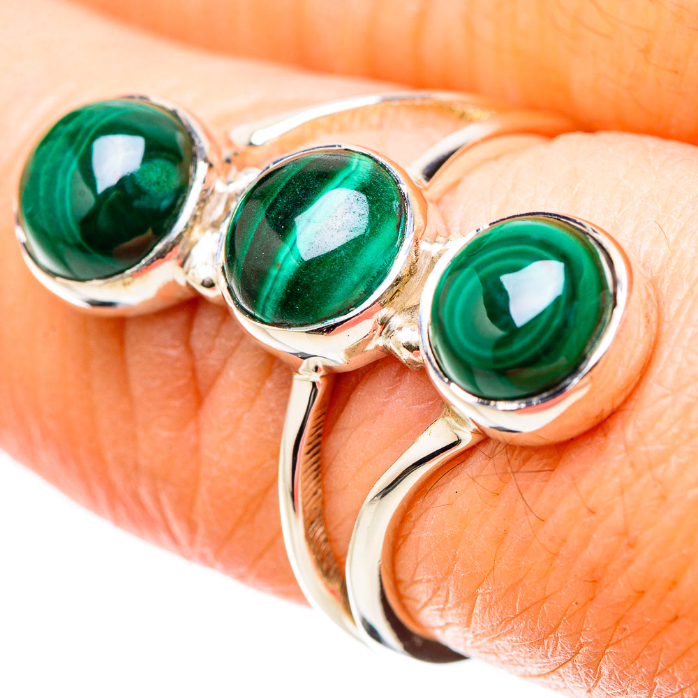 Malachite Rings handcrafted by Anasilvercos - RING131240