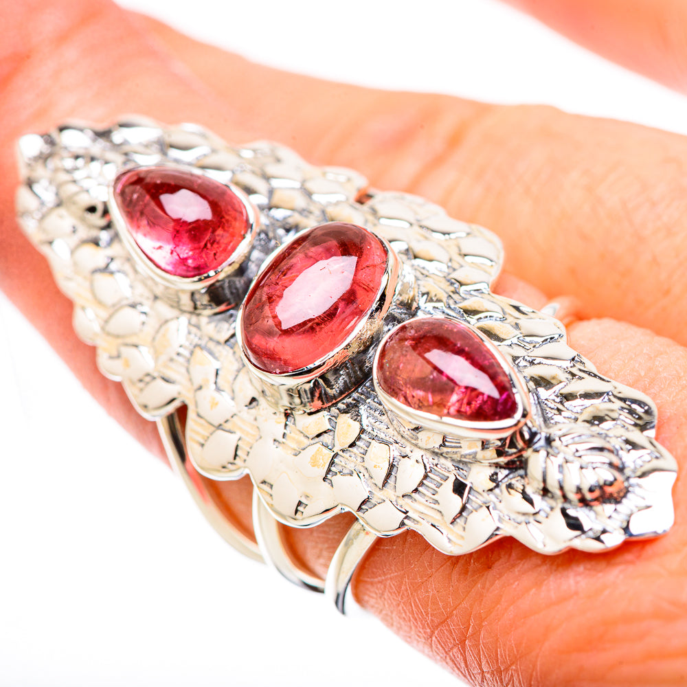 Pink Tourmaline Rings handcrafted by Anasilvercos - RING131280