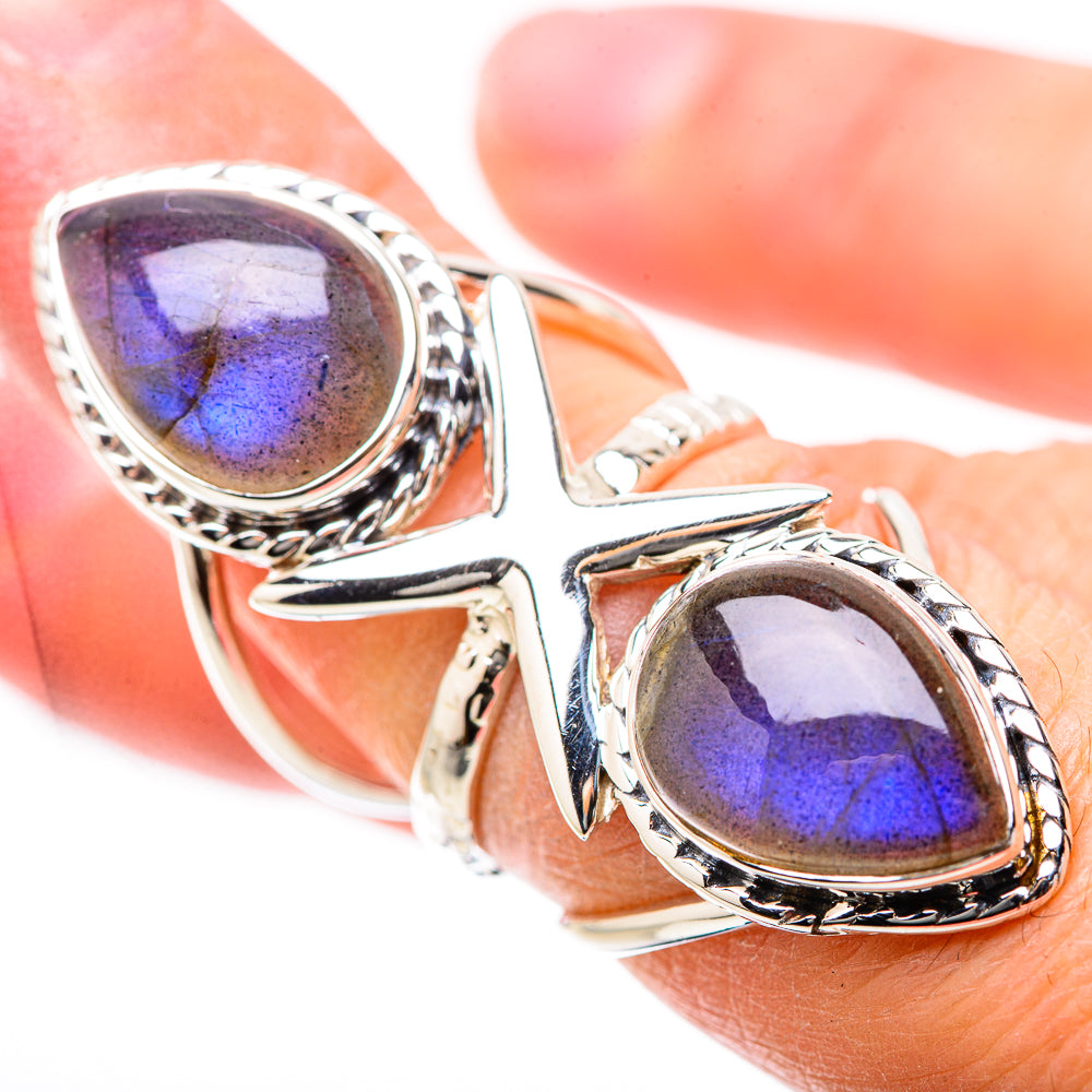 Labradorite Rings handcrafted by Anasilvercos - RING131291