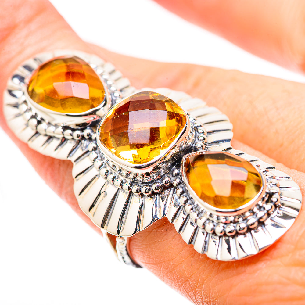 Citrine Rings handcrafted by Anasilvercos - RING131295