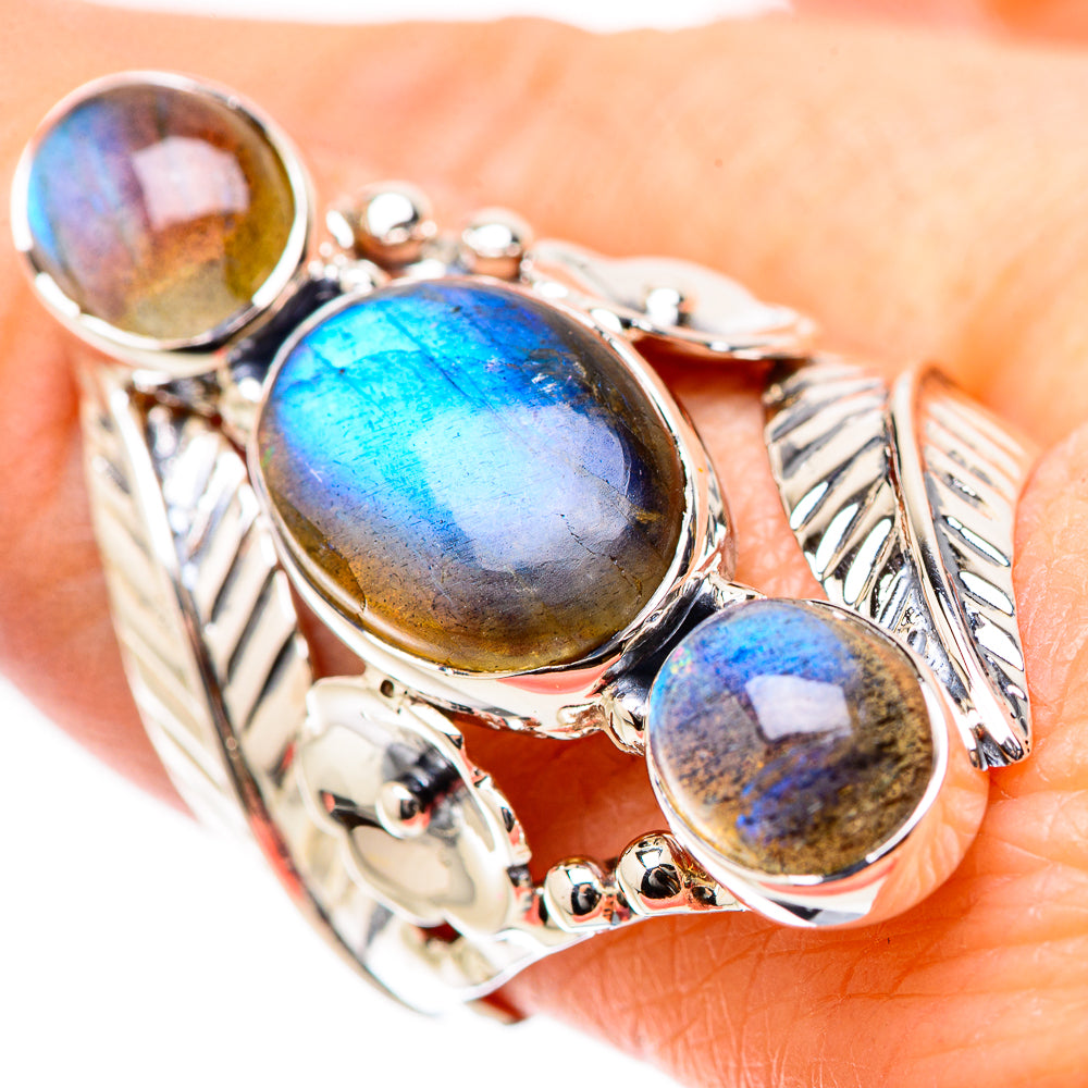 Labradorite Rings handcrafted by Anasilvercos - RING131300
