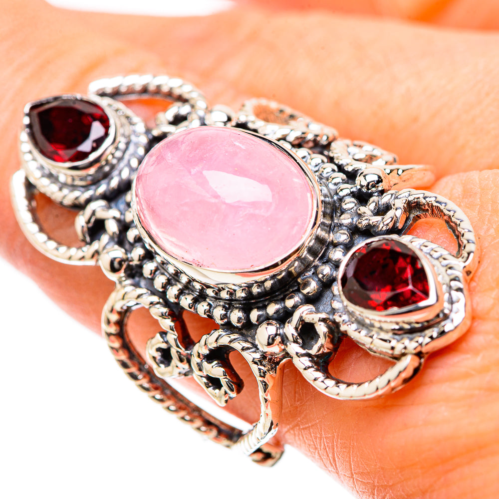 Morganite Rings handcrafted by Anasilvercos - RING131305