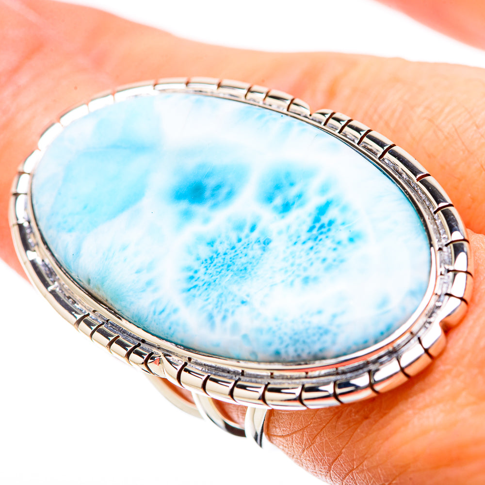 Larimar Rings handcrafted by Anasilvercos - RING131322