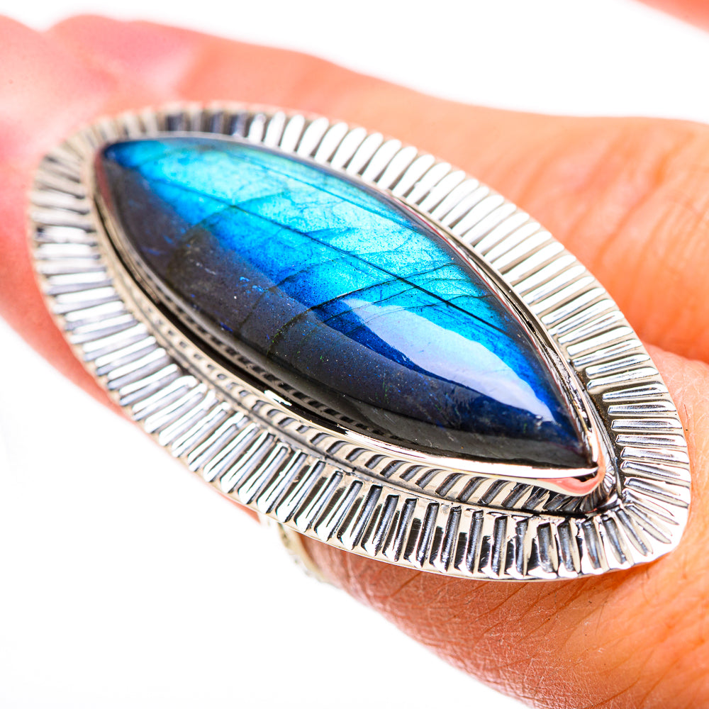 Labradorite Rings handcrafted by Anasilvercos - RING131323
