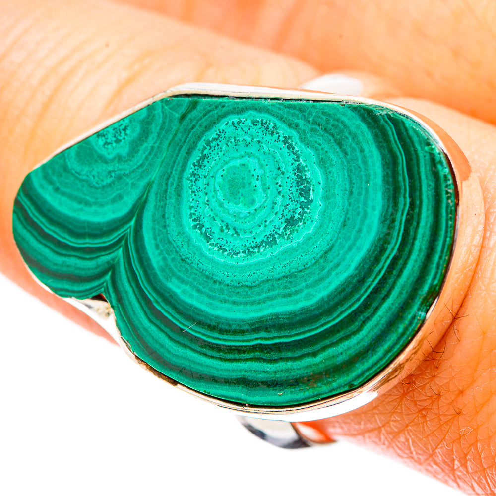 Malachite Rings handcrafted by Anasilvercos - RING131333
