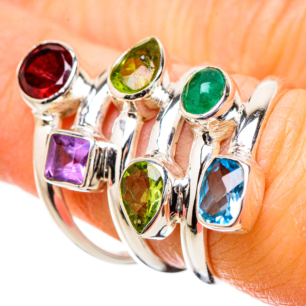Garnet Rings handcrafted by Anasilvercos - RING131354