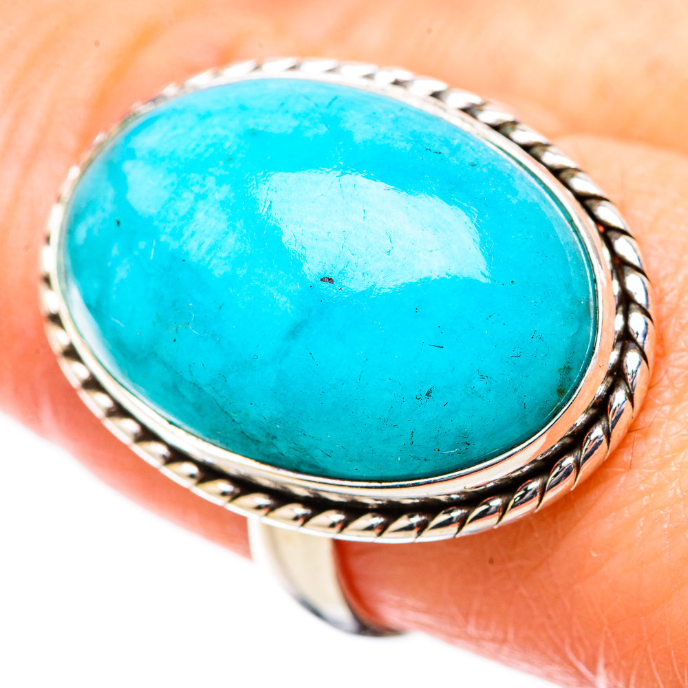 Peruvian Amazonite Rings handcrafted by Anasilvercos - RING131359