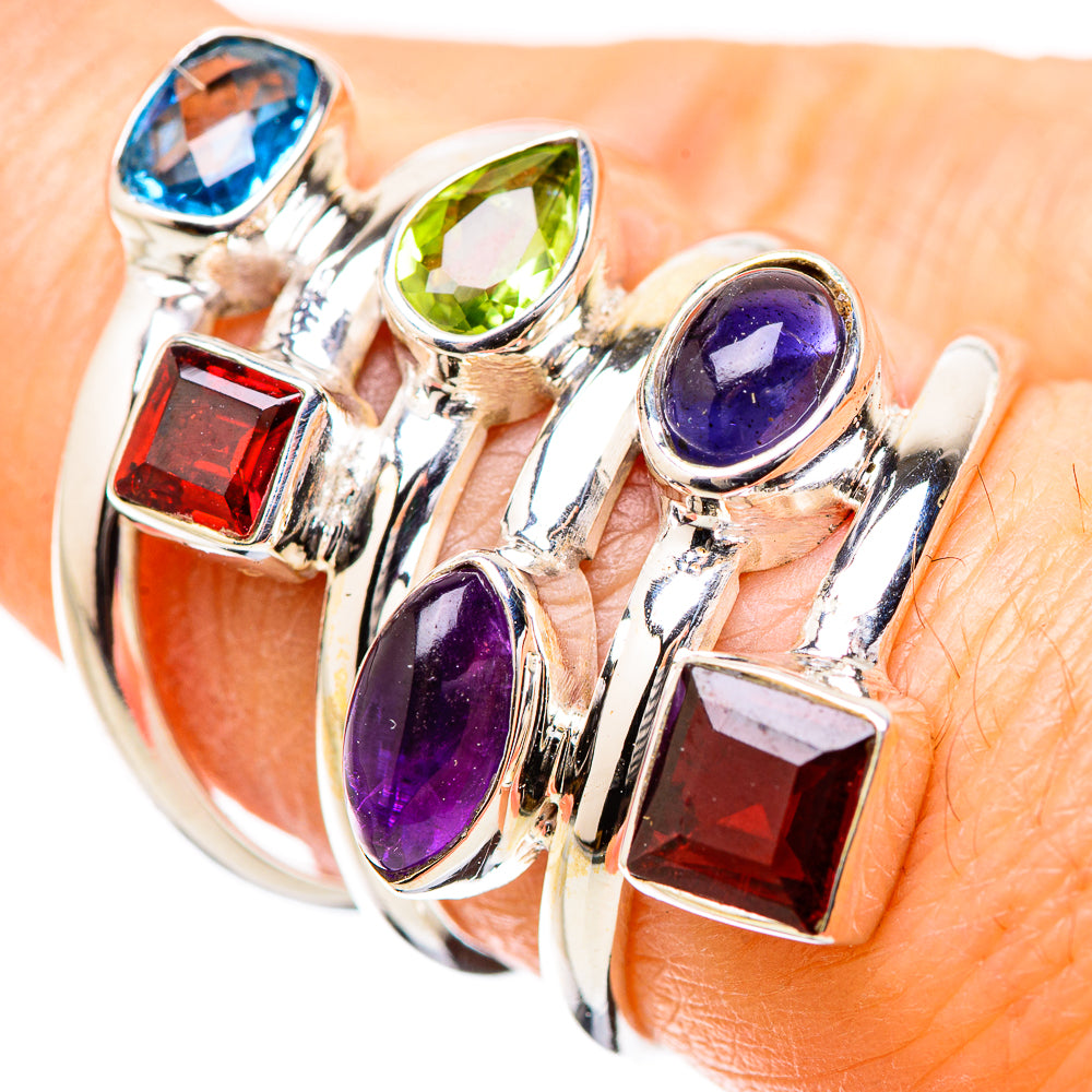 Garnet Rings handcrafted by Anasilvercos - RING131368