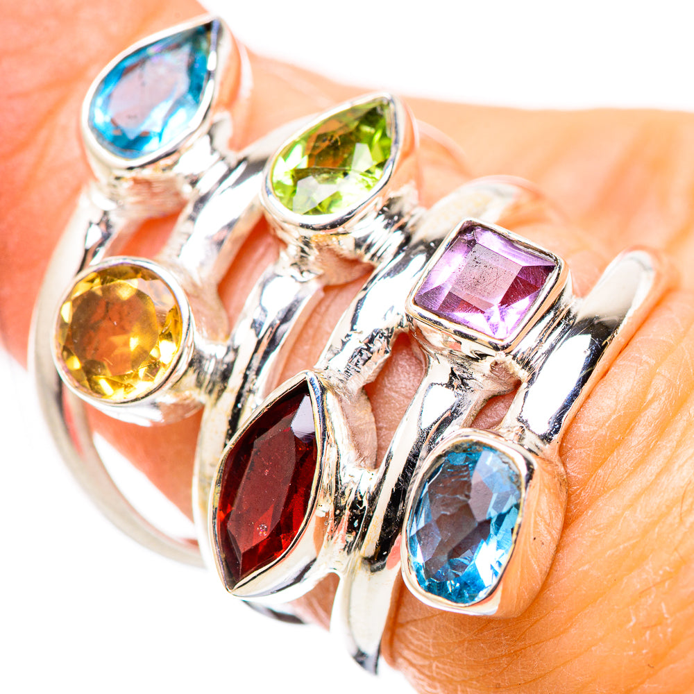 Garnet Rings handcrafted by Anasilvercos - RING131377