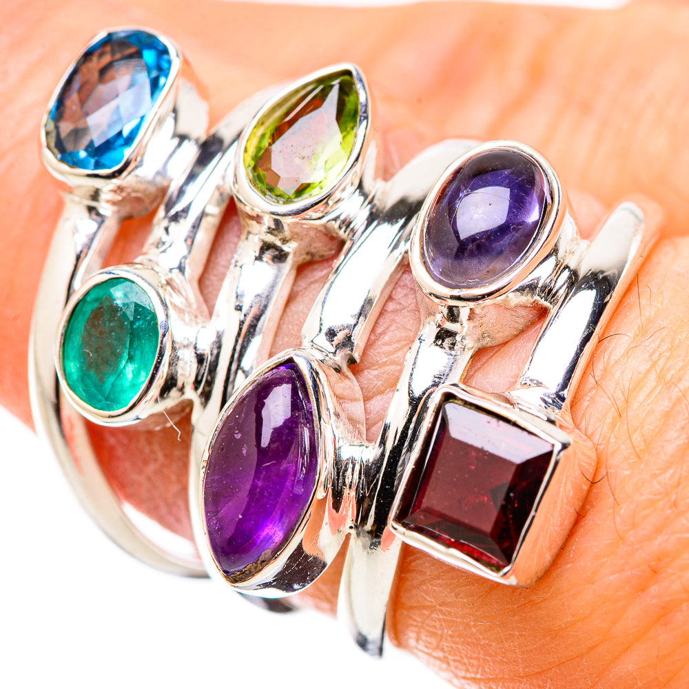 Garnet Rings handcrafted by Anasilvercos - RING131384