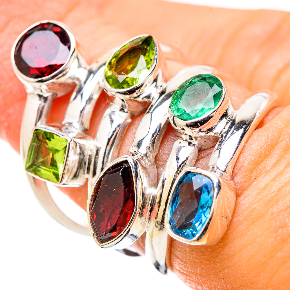 Garnet Rings handcrafted by Anasilvercos - RING131388
