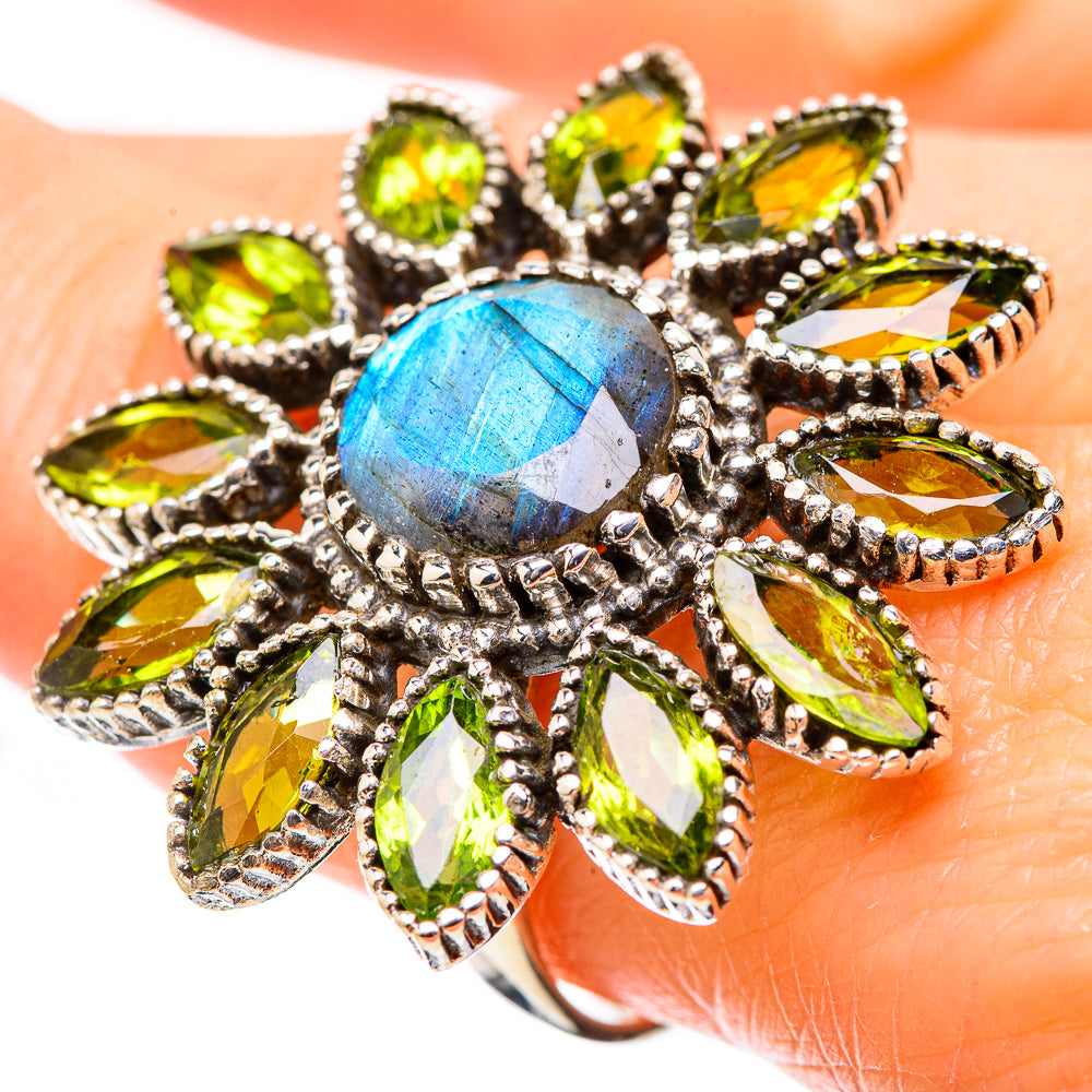 Labradorite Rings handcrafted by Anasilvercos - RING131393