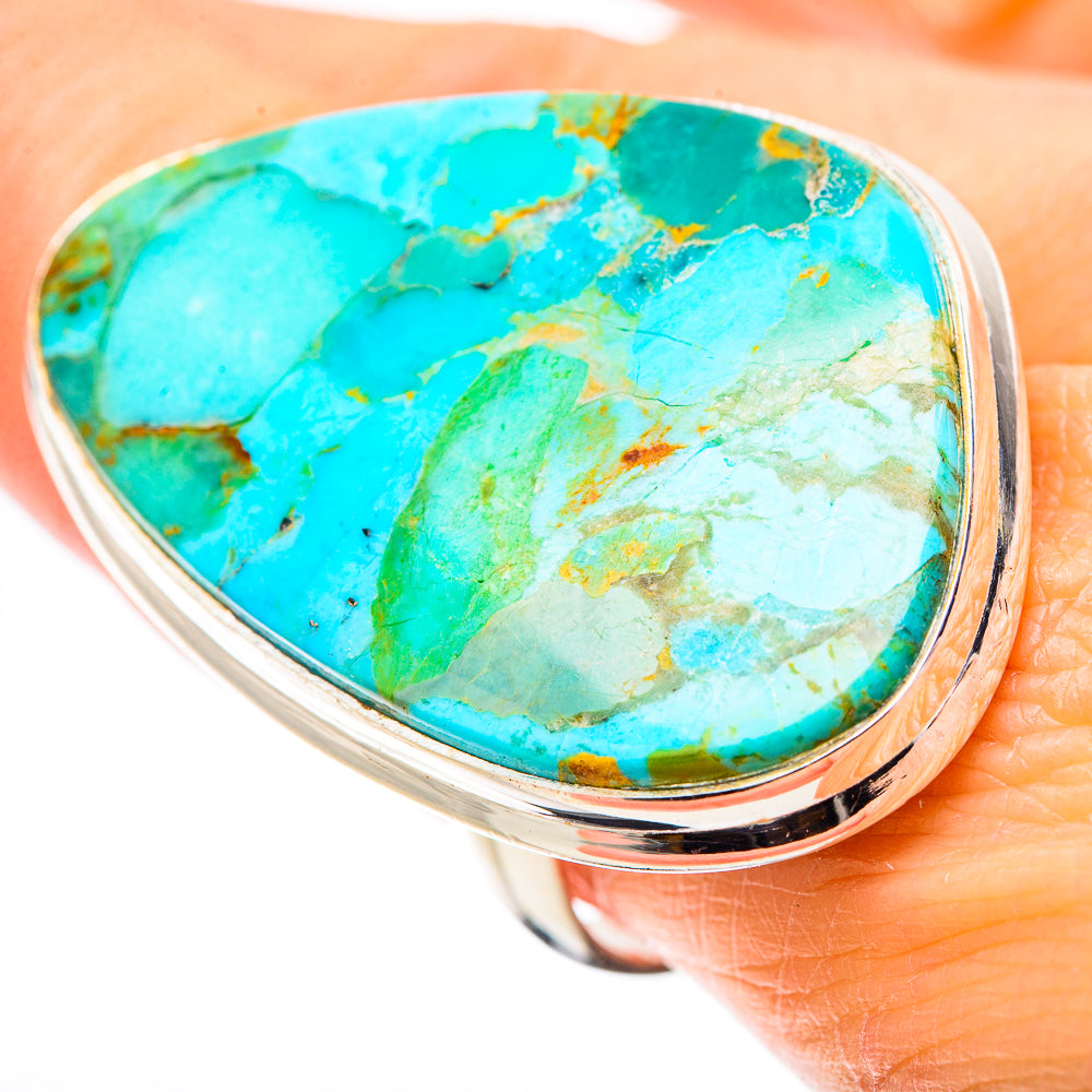 Chrysocolla Rings handcrafted by Anasilvercos - RING131396