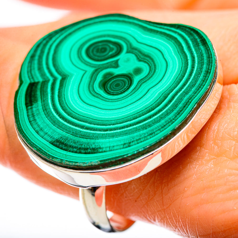 Malachite Rings handcrafted by Anasilvercos - RING131398