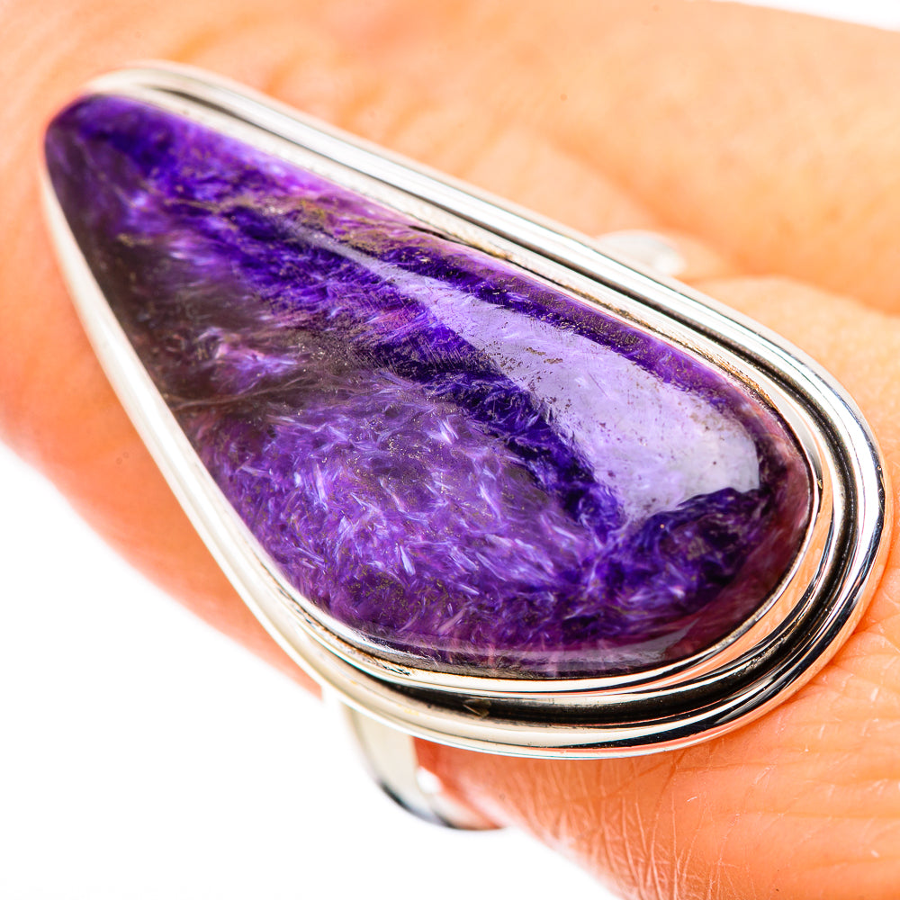 Charoite Rings handcrafted by Anasilvercos - RING131403