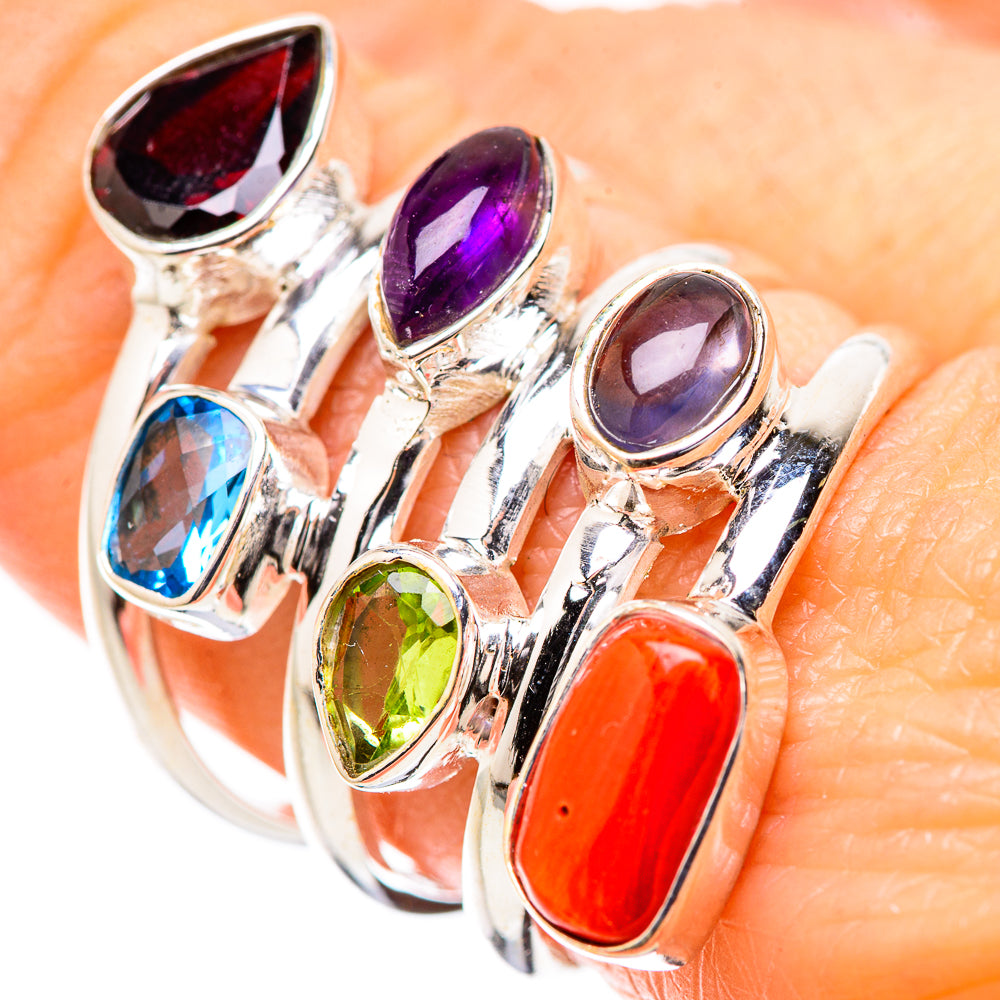 Red Coral Rings handcrafted by Anasilvercos - RING131406