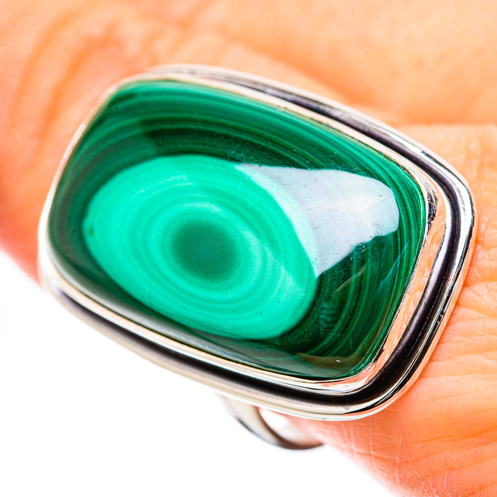 Malachite Rings handcrafted by Anasilvercos - RING131413