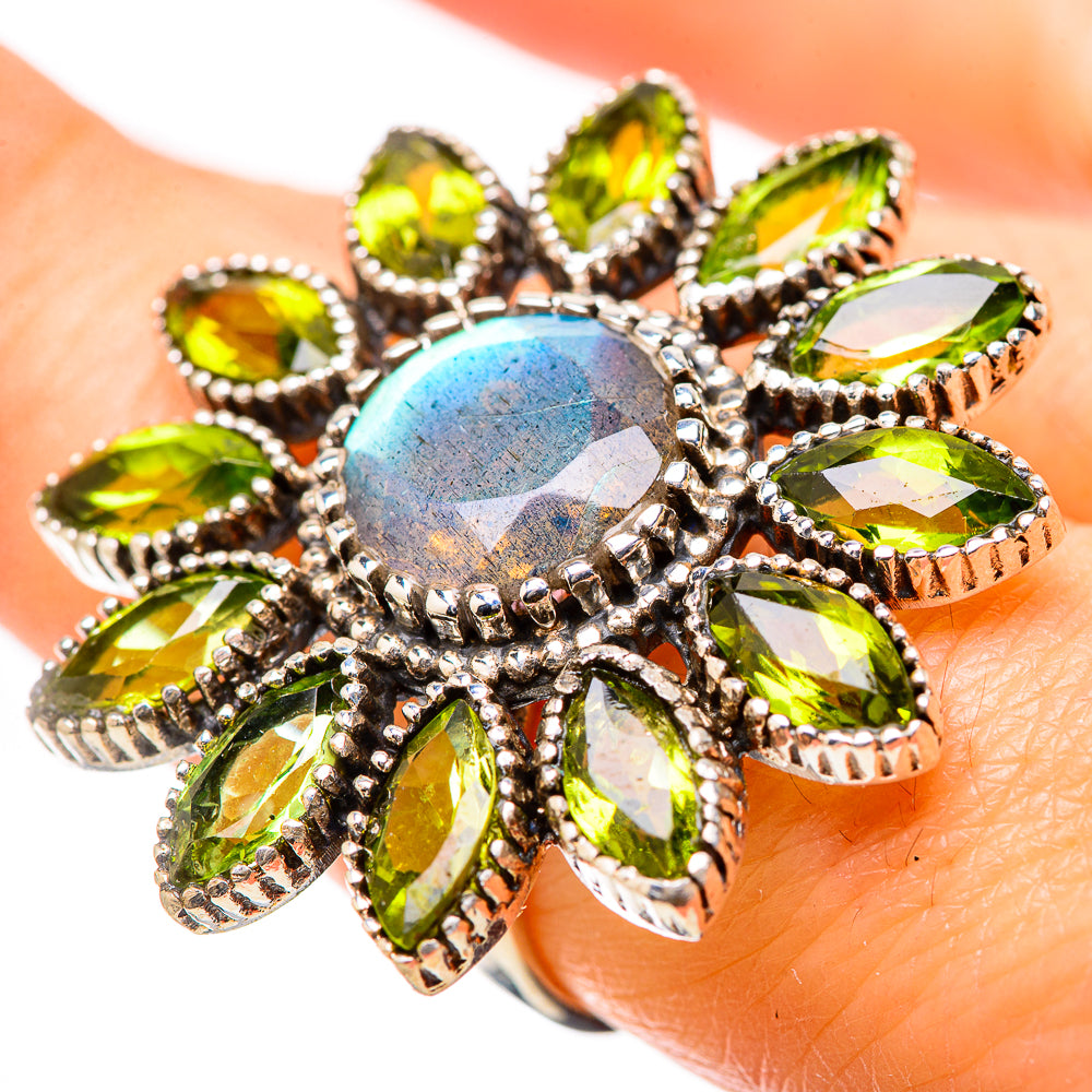 Labradorite Rings handcrafted by Anasilvercos - RING131415