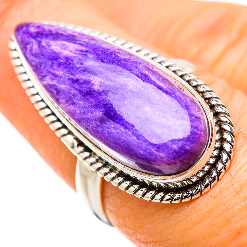 Charoite Rings handcrafted by Anasilvercos - RING131418