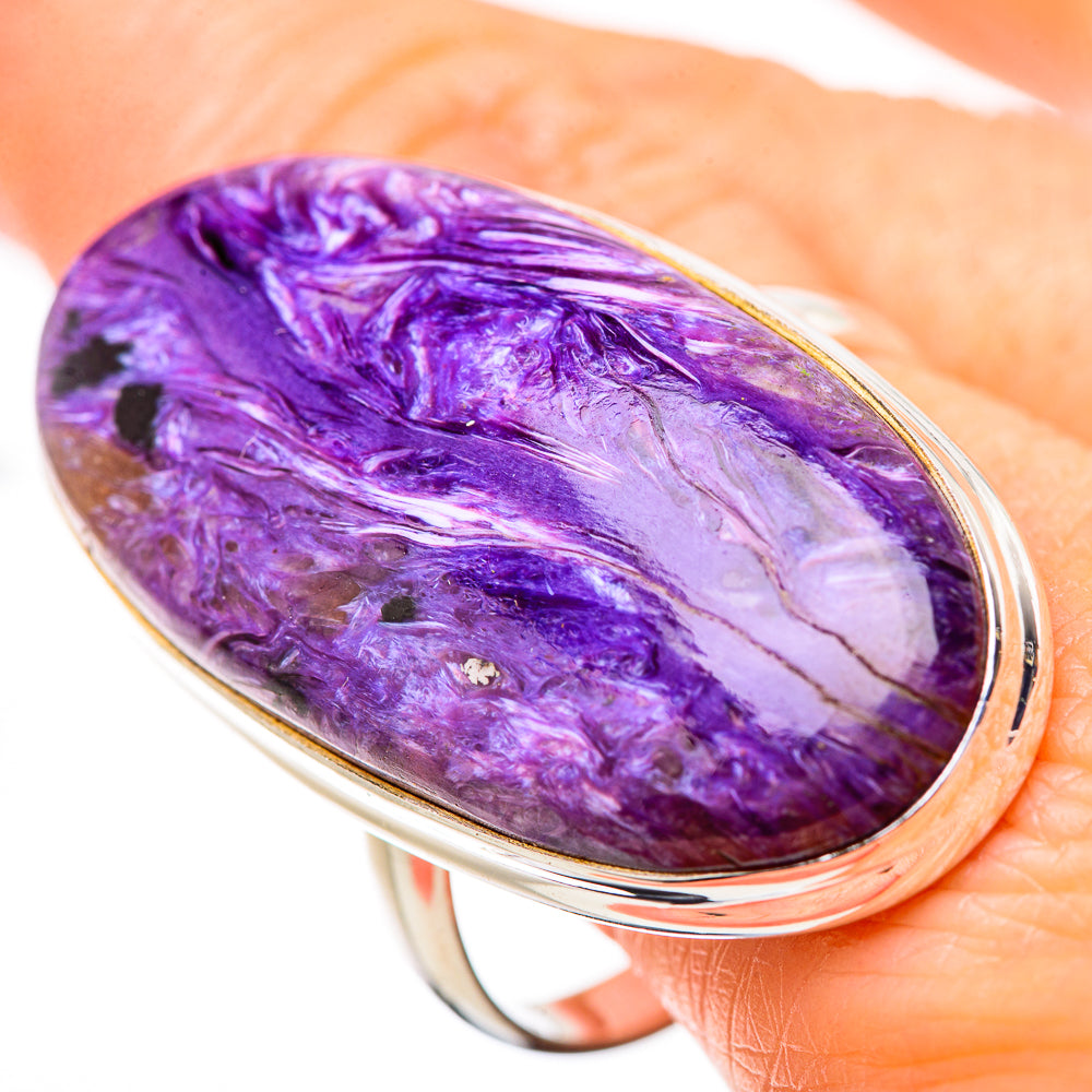 Charoite Rings handcrafted by Anasilvercos - RING131420