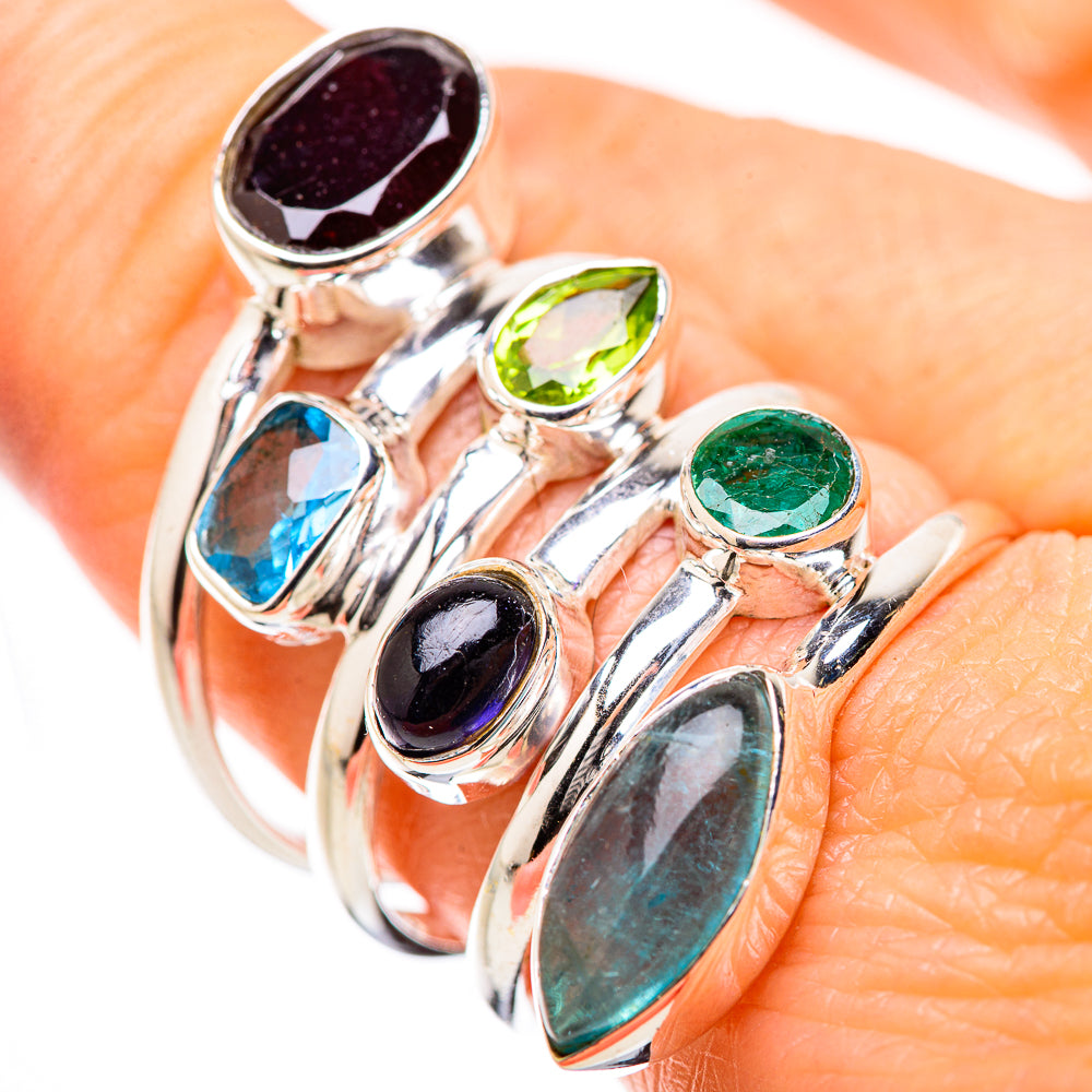 Garnet Rings handcrafted by Anasilvercos - RING131422