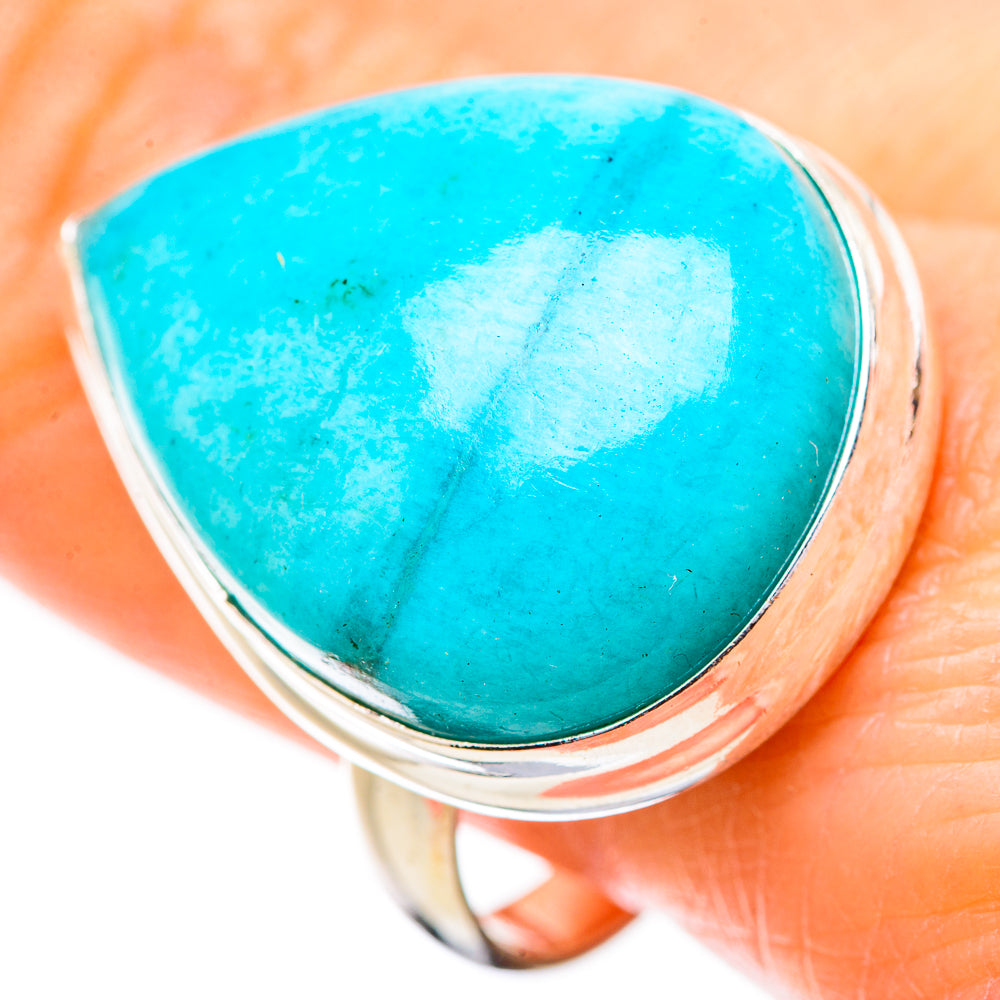 Peruvian Amazonite Rings handcrafted by Anasilvercos - RING131430