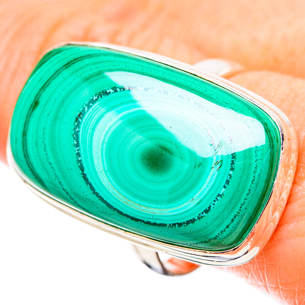 Malachite Rings handcrafted by Anasilvercos - RING131431