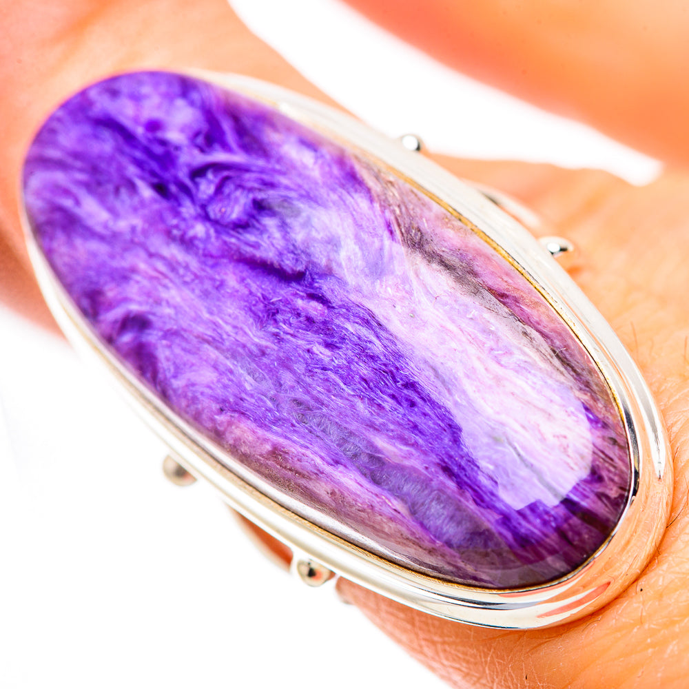 Charoite Rings handcrafted by Anasilvercos - RING131449
