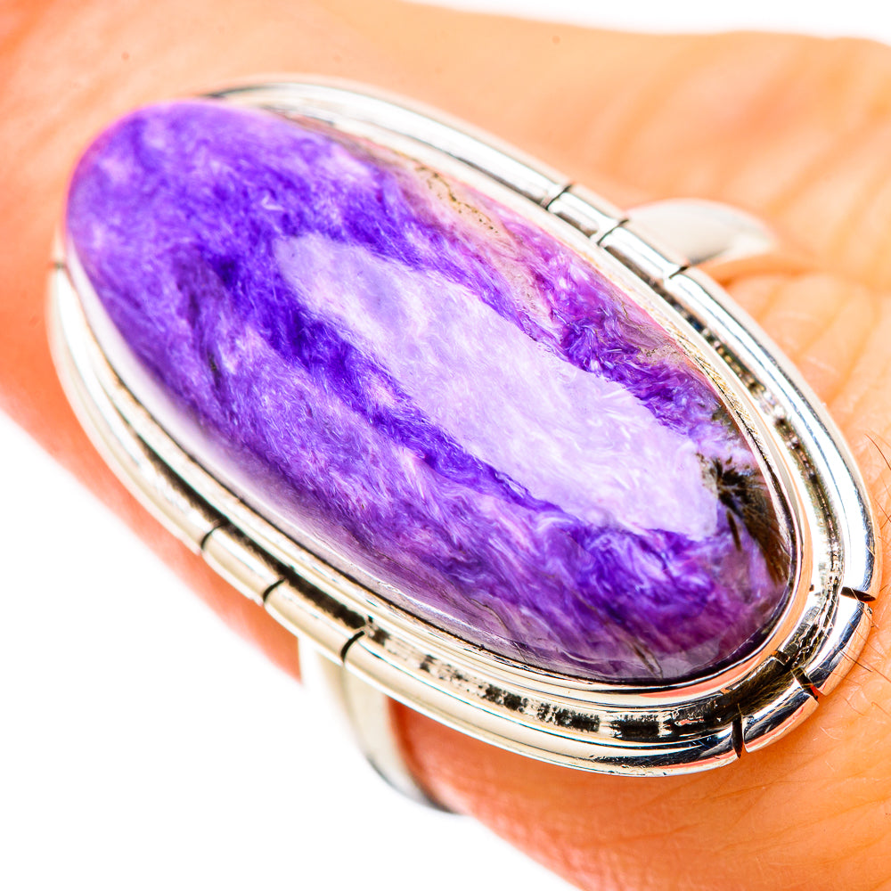 Charoite Rings handcrafted by Anasilvercos - RING131458