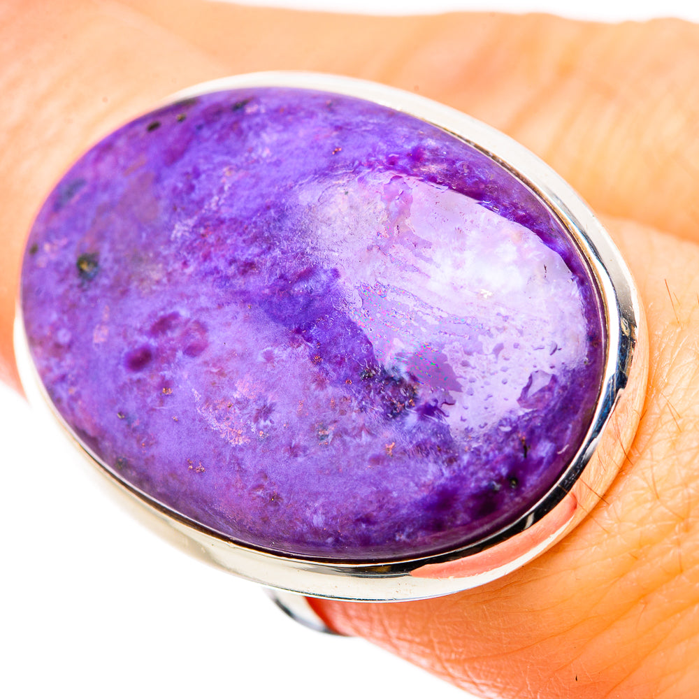 Charoite Rings handcrafted by Anasilvercos - RING131459