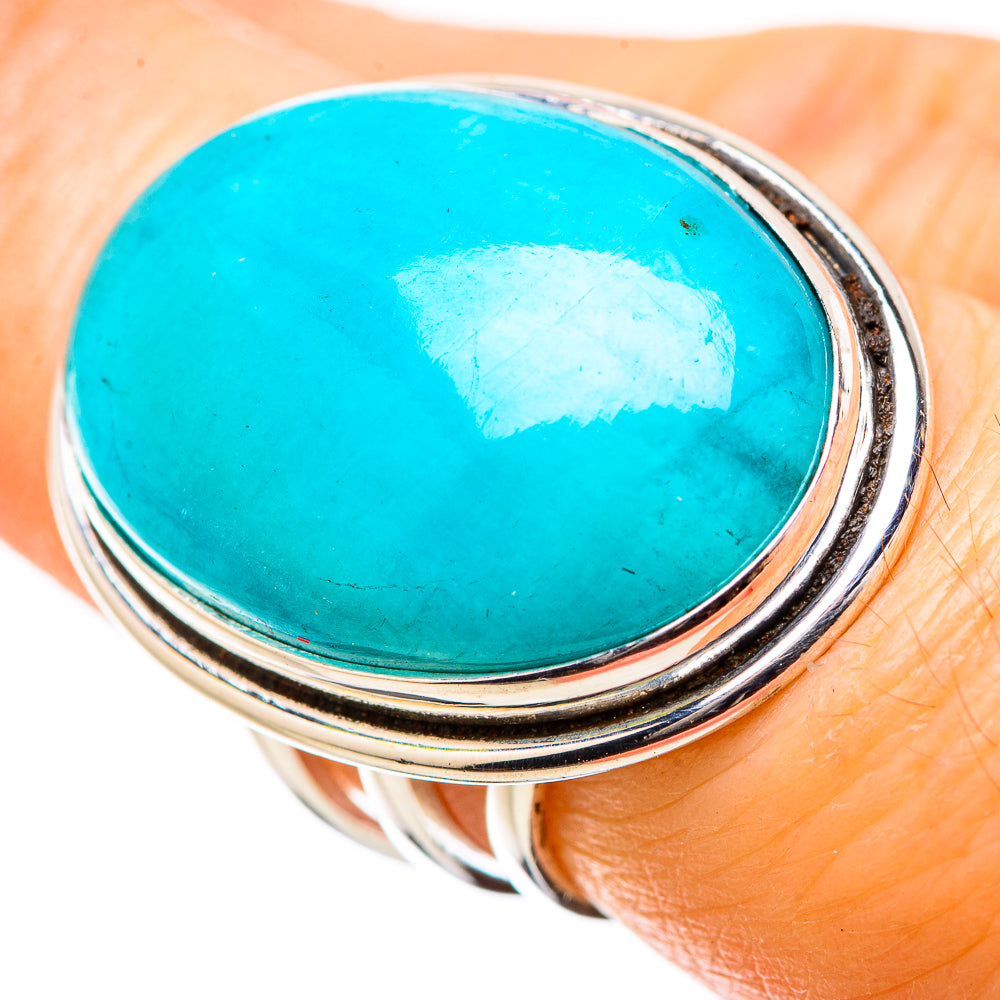 Peruvian Amazonite Rings handcrafted by Anasilvercos - RING131466