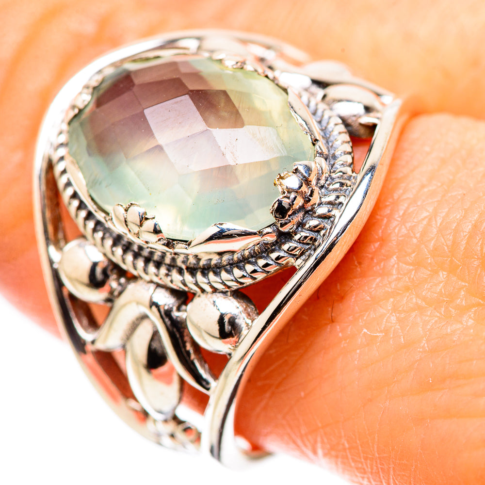 Prehnite Rings handcrafted by Anasilvercos - RING131469