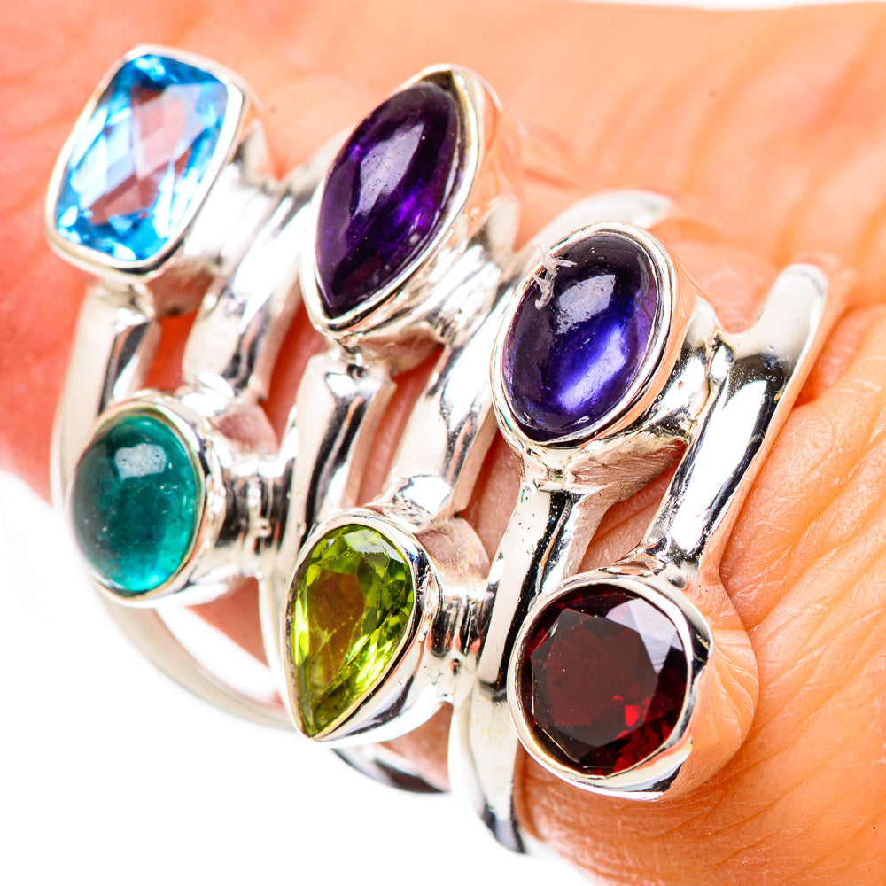 Garnet Rings handcrafted by Anasilvercos - RING131477