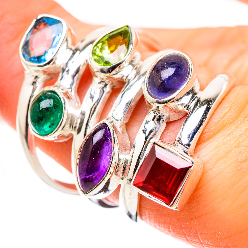 Swiss Blue Topaz Rings handcrafted by Anasilvercos - RING131488