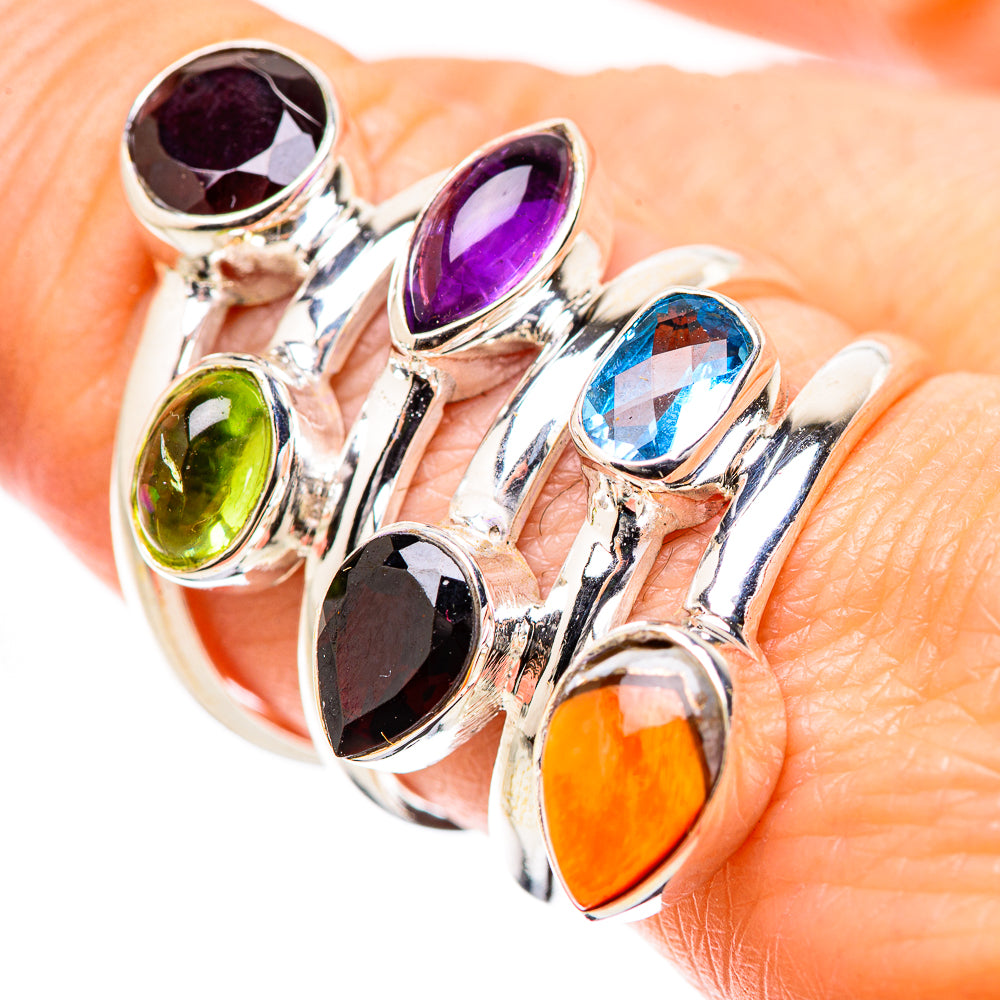 Garnet Rings handcrafted by Anasilvercos - RING131500