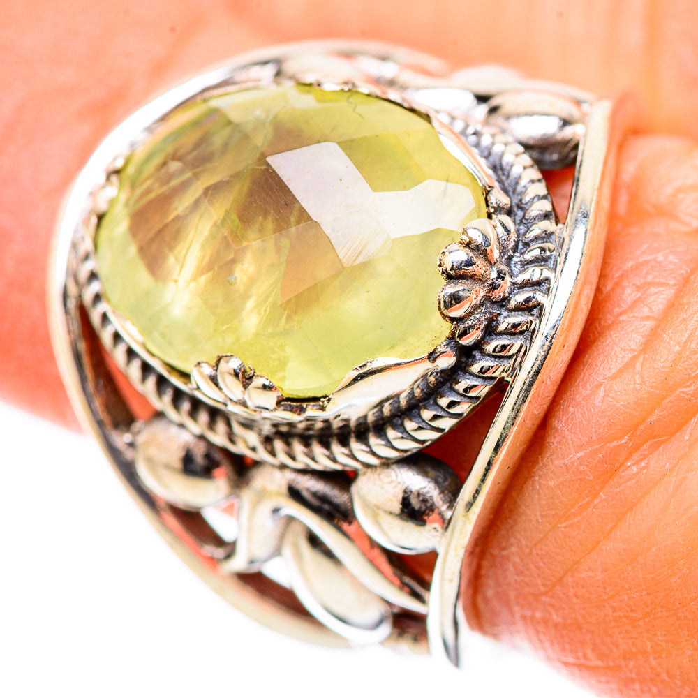 Prehnite Rings handcrafted by Anasilvercos - RING131509