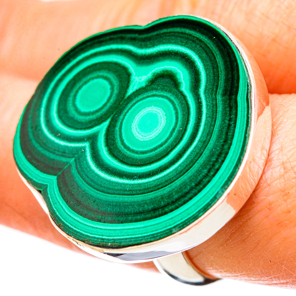 Malachite Rings handcrafted by Anasilvercos - RING131510