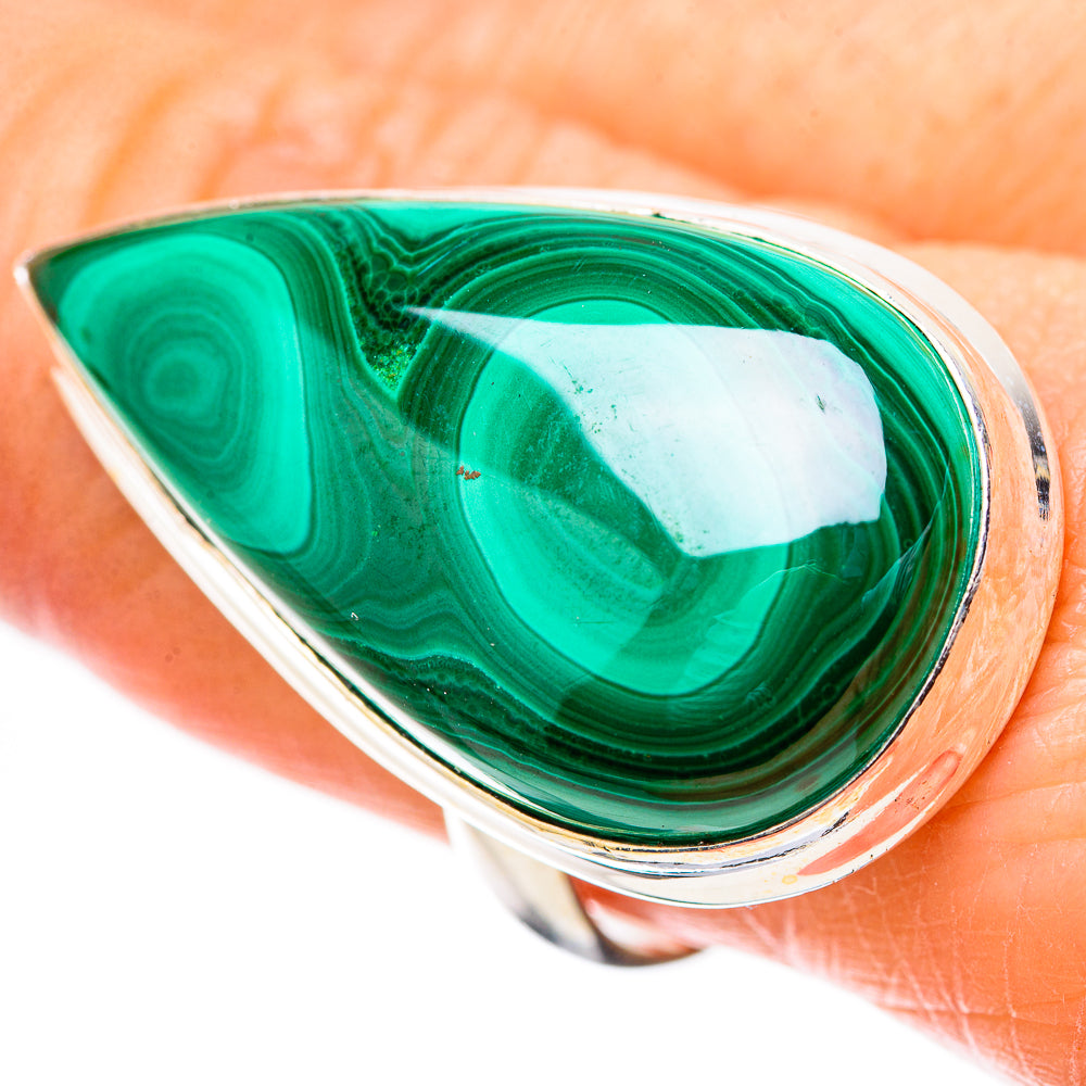 Malachite Rings handcrafted by Anasilvercos - RING131511