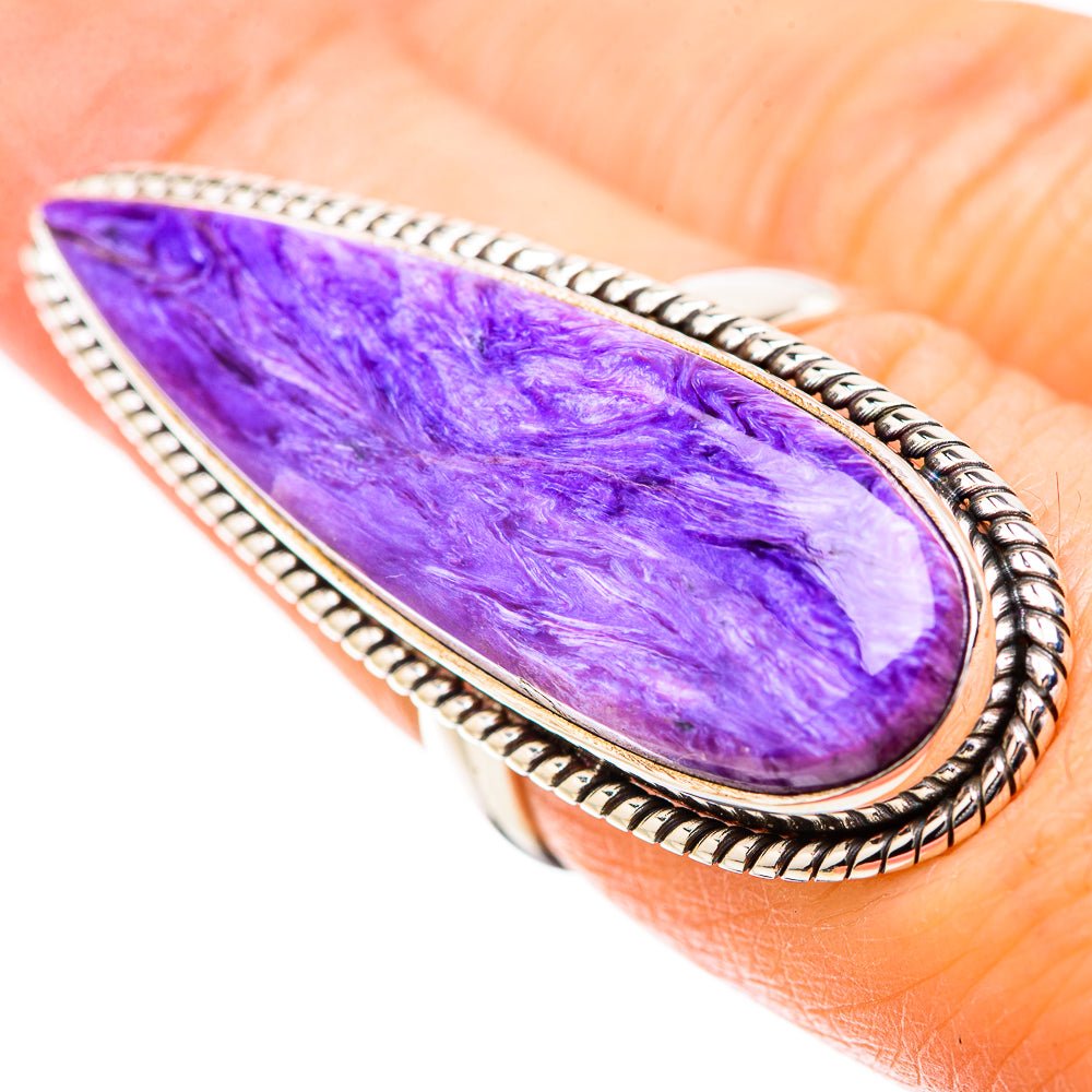 Charoite Rings handcrafted by Anasilvercos - RING131514