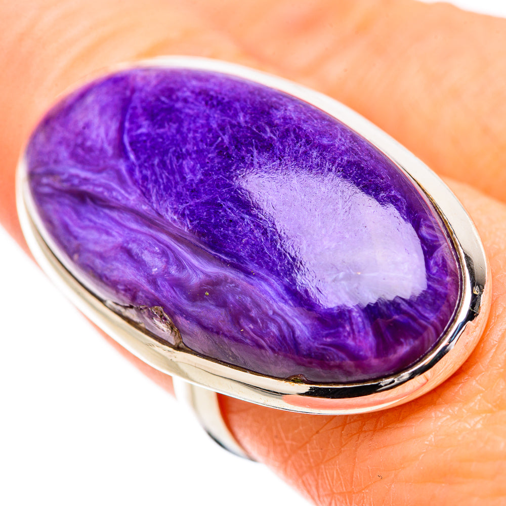 Charoite Rings handcrafted by Anasilvercos - RING131516