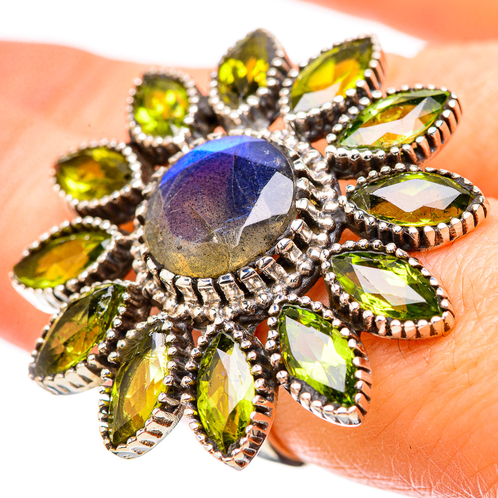 Labradorite Rings handcrafted by Anasilvercos - RING131526