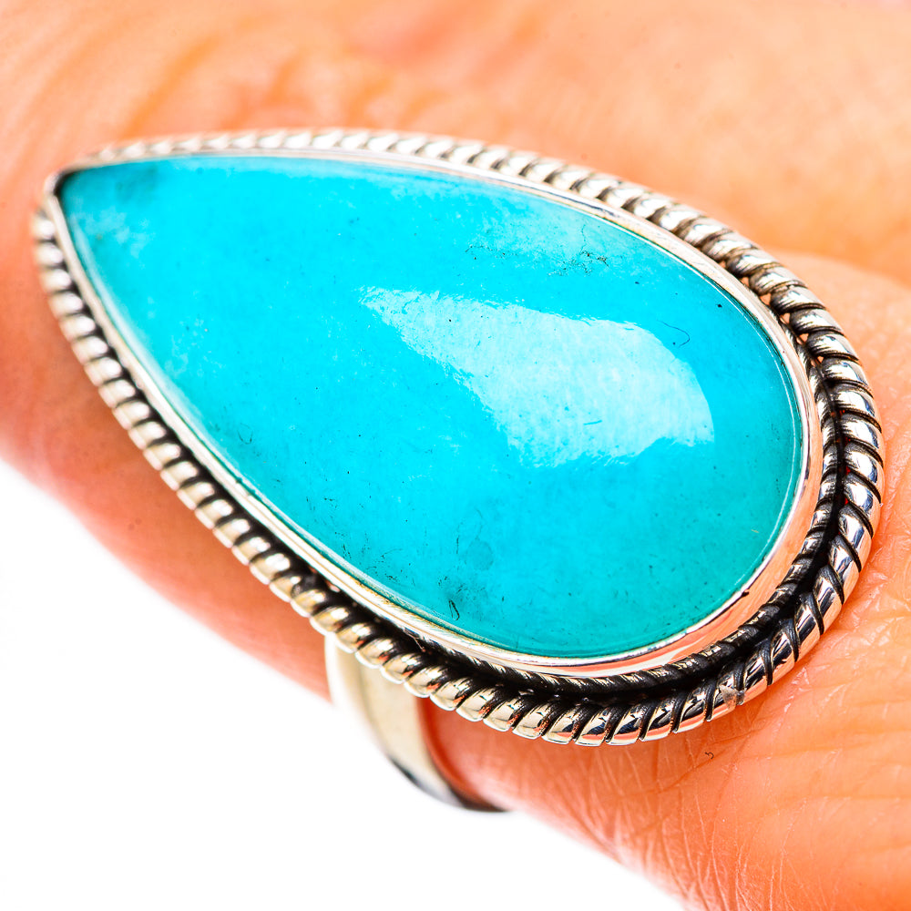 Peruvian Amazonite Rings handcrafted by Anasilvercos - RING131530