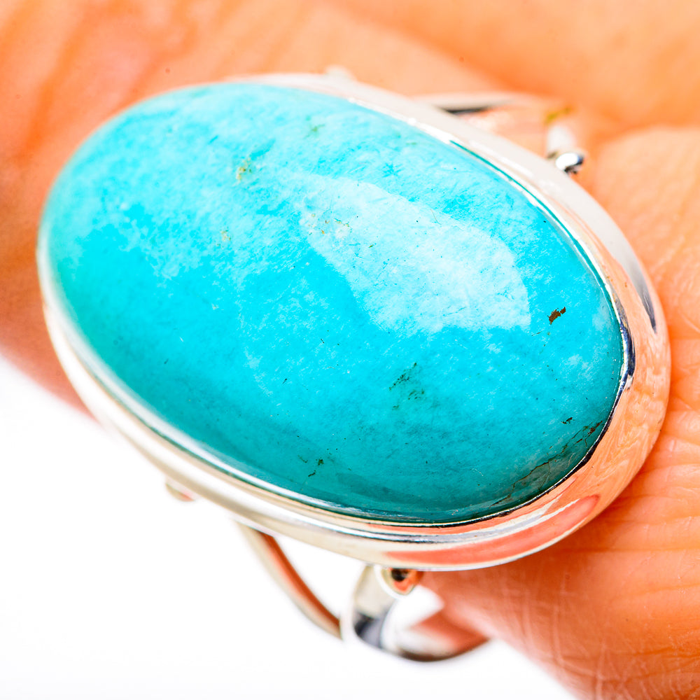 Peruvian Amazonite Rings handcrafted by Anasilvercos - RING131532